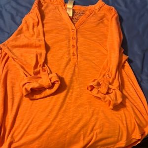 Pink 3/4 inch sleeves shirt